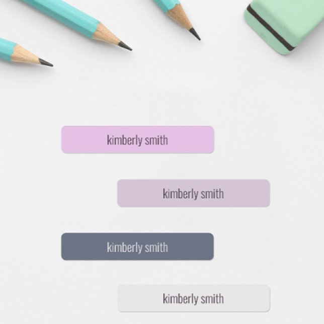 Etiketter för Boho Girl School Namn (Cute pink boho waterproof name labels for school supplies, daycare items, baby bottles, and more!)