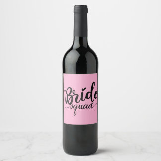 Etiketter för Bride Squad vin