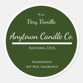 Etiketter för burk för klassikergrönt- och