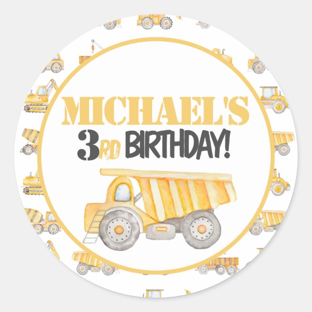 Etiketter för byggmärkning av Lastbil Party (Framsida)