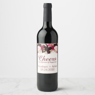 Etiketter för "Cheers" i Bröllop Vin