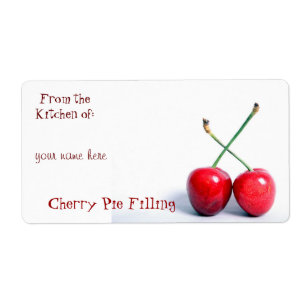 Etiketter för Cherry Canning Fraktsedel