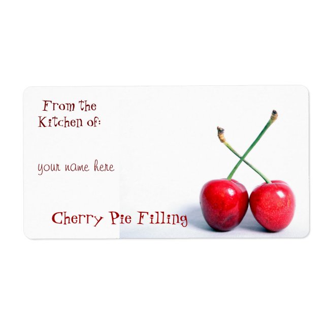 Etiketter för Cherry Canning Fraktsedel (Framsidan)