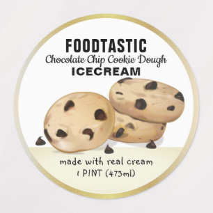 Etiketter för Chocolate Chip Cookies Paket