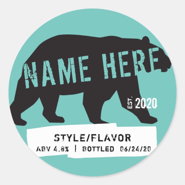 Etiketter för Circle Beer Vin Flaska (Framsida)