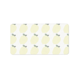 Etiketter för citroner (etiketter för gift/Burk/Ad Adressetikett