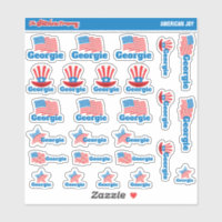 Etiketter för eget namn i USA | Stickers