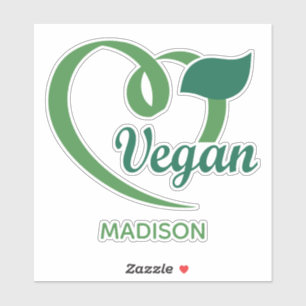 Etiketter för eget namn Vegan