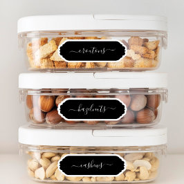 Etiketter för elegantens skriptkort Scallop Ram Ki