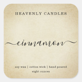 Etiketter för enkel homemad ljusmärkning