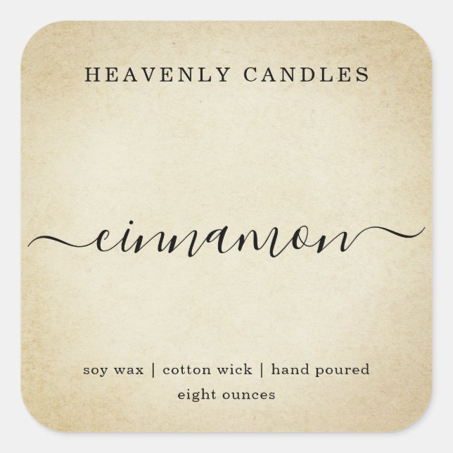 Etiketter för enkel homemad ljusmärkning (Framsida)