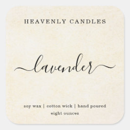 Etiketter för enkel homemad ljusmärkning