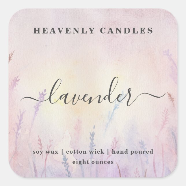 Etiketter för enkel homemad ljusmärkning (Framsida)