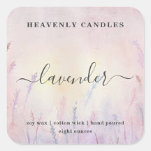 Etiketter för enkel homemad ljusmärkning