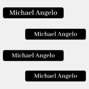 Etiketter för enkla anpassade namn