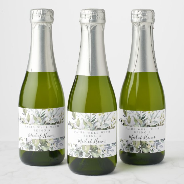 Etiketter för Eucalyptus Mini Sparkling Vin Flaska (Flaskor)