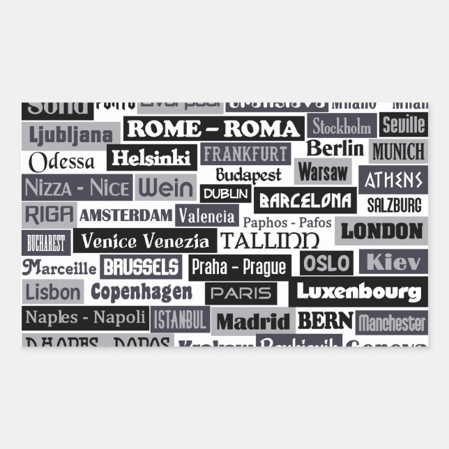 Etiketter för europeiska resenärer (Framsida)