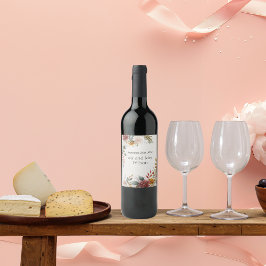 Etiketter för färgämnen vid Blommigten Bröllop Vin
