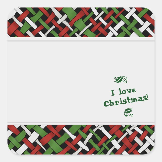 Etiketter för fiktiva julkammar med text (Framsida)