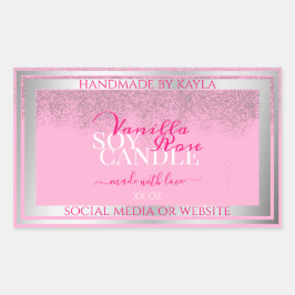 Etiketter för fina produktförpackningar för Rosa o