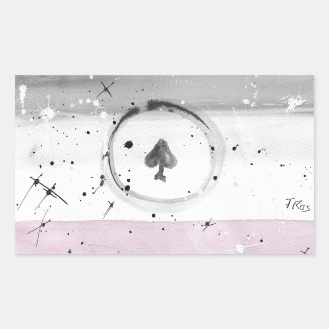 Etiketter för Flagga av TROS ASexuellt Pride (Framsida)