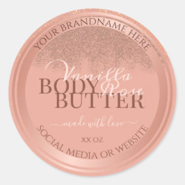 Etiketter för förpackning av Rosa Ro Guld