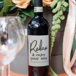 Etiketter för gåva från Tacken Vin för förlossning