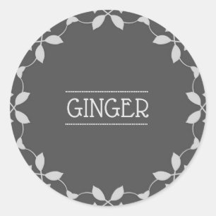 Etiketter för Ginger Spice Burk