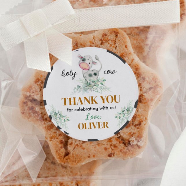 Etiketter för heliga Kow Birthday-märke (Skapare uppladdad)