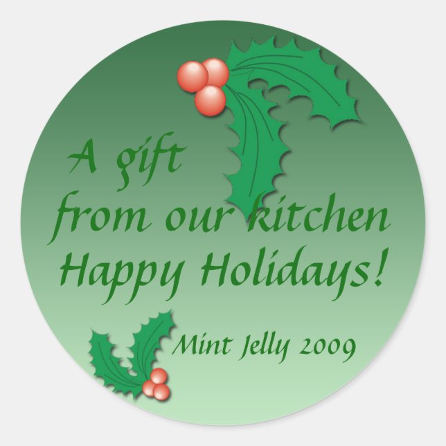 Etiketter för Homemade Sylt, Jelly eller Salsa (Framsida)