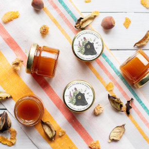 Etiketter för honung Burk Honeybee Honeycomb Bee