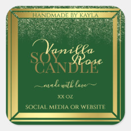 Etiketter för icke-Mörk grönt produktförpackningar