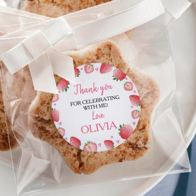 Etiketter för jordgubbssymbolen Födelsedagshuset (Skapare uppladdad)