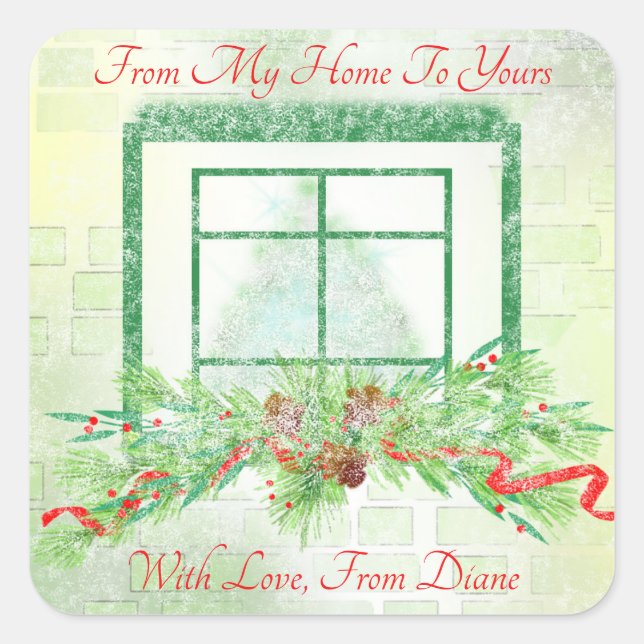 Etiketter för julfönster (Framsida)