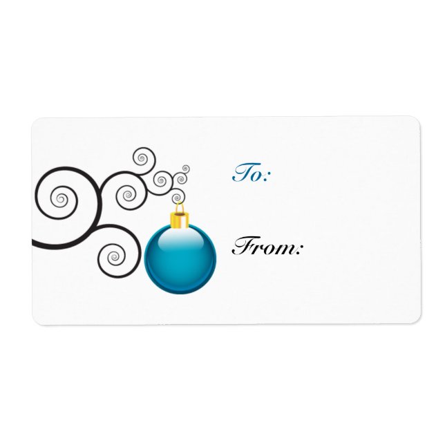 Etiketter för julgåva fraktsedel (Framsidan)