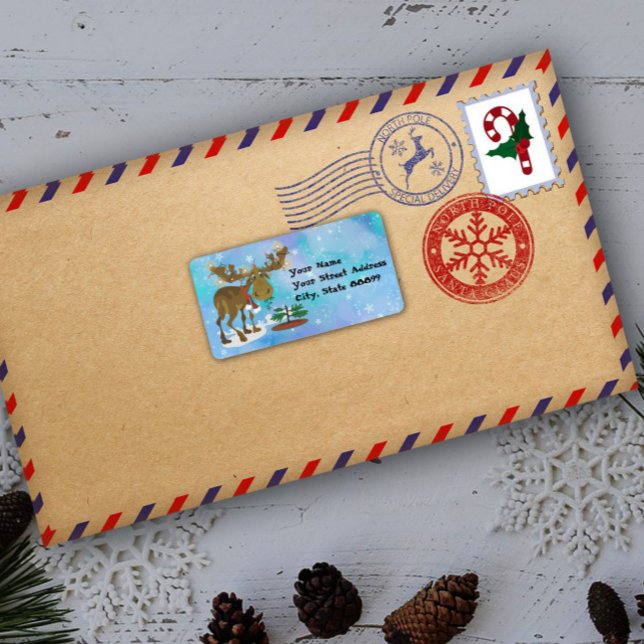 Etiketter för julhälsorisker/presentetiketter adressetikett (Skapare uppladdad)