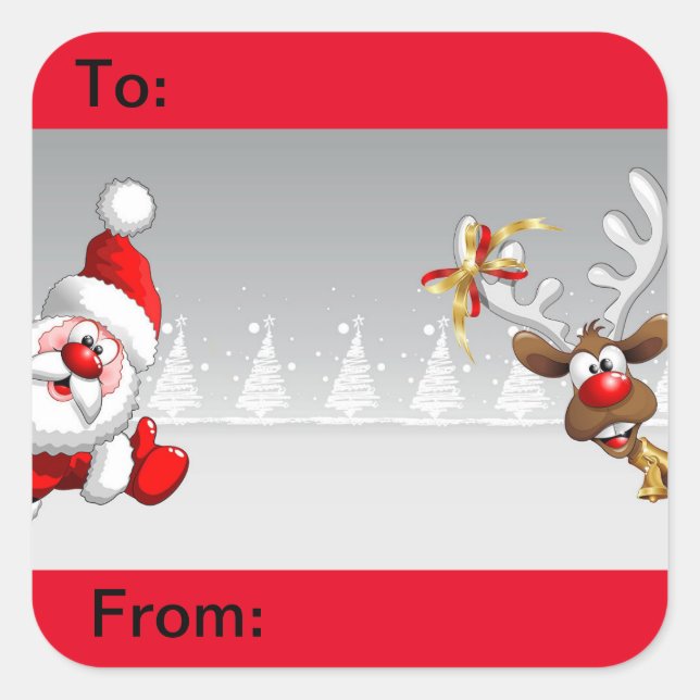 Etiketter för julklapp (Framsida)