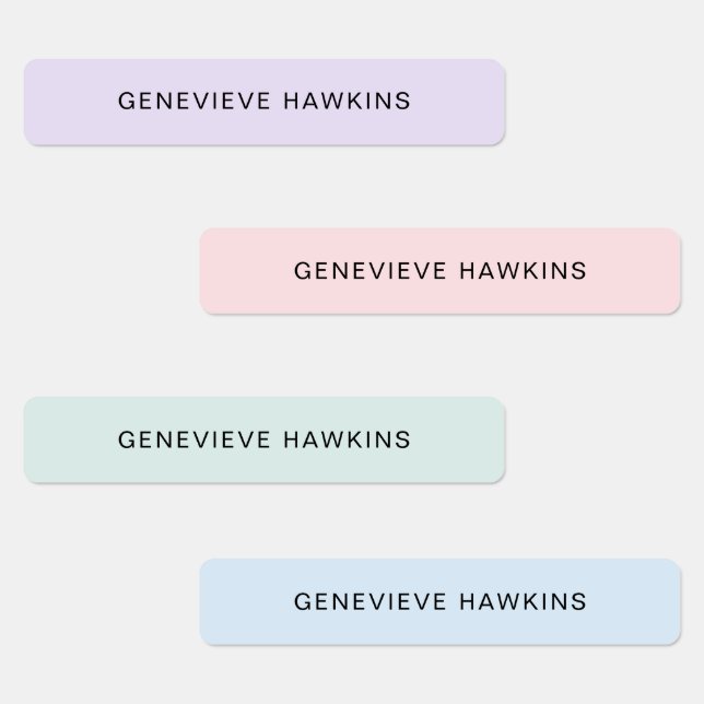 Etiketter för Kids Pastel Namn (Grupp)