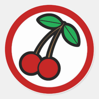 Etiketter för körsbärssmak