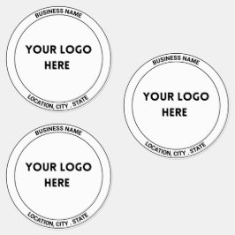 Etiketter för Logotyp av ljusskygg svartvit Anpass