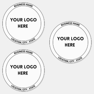 Etiketter för Logotyp av ljusskygg svartvit Anpass