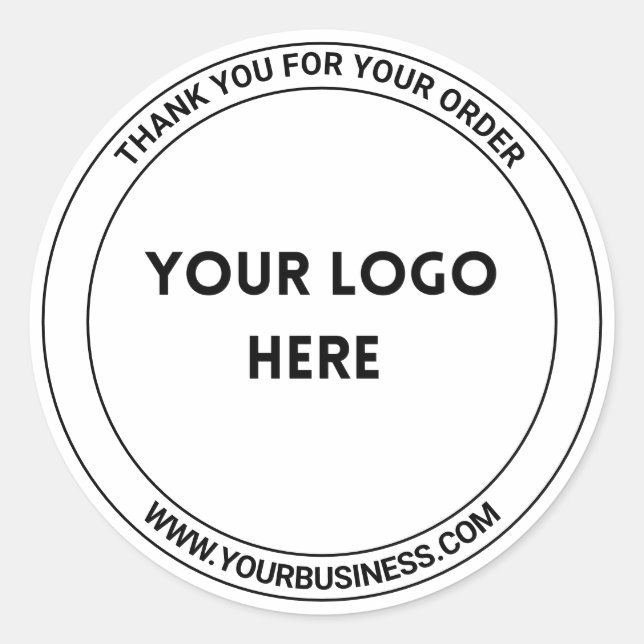 Etiketter för Logotyp av ljusskygg svartvit Anpass (Framsida)