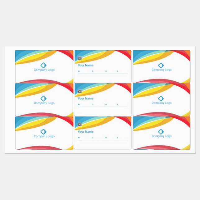 Etiketter för lyxdesigner (Ark)