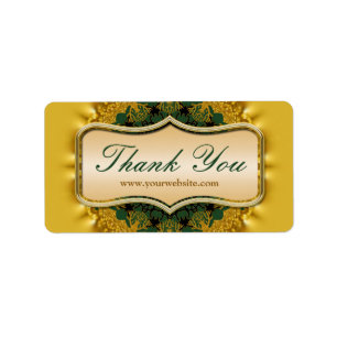 Etiketter för märkning av platta Guld och djupa Gr Adressetikett