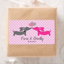 Etiketter för Märkre av gåvor från Dachshund Bröll