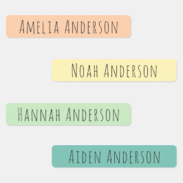 Etiketter för Namn som är vattentäta mot Bright Su