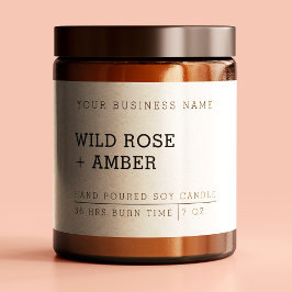 Etiketter för naturlig ljus/vita produkter