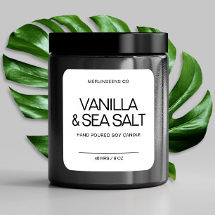 Etiketter för naturlig ljus/vita produkter