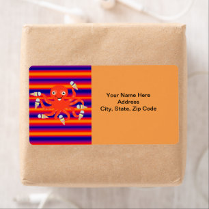 Etiketter för Octopus Ice Cream Rand Fraktsedel