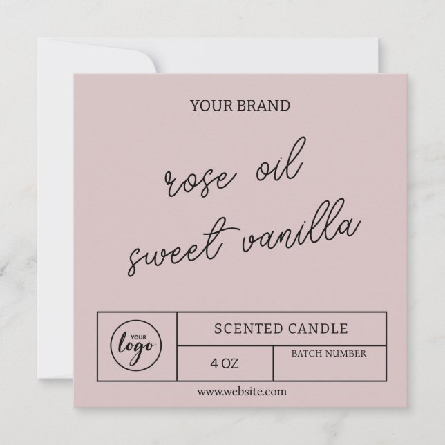 Etiketter för omedelbar nedladdning av moderna lju inbjudningar (Framsida)